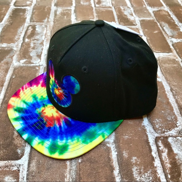 Neff | Accessories | Disney By Neff Black Tie Dye Mickey Mouse Hat ...